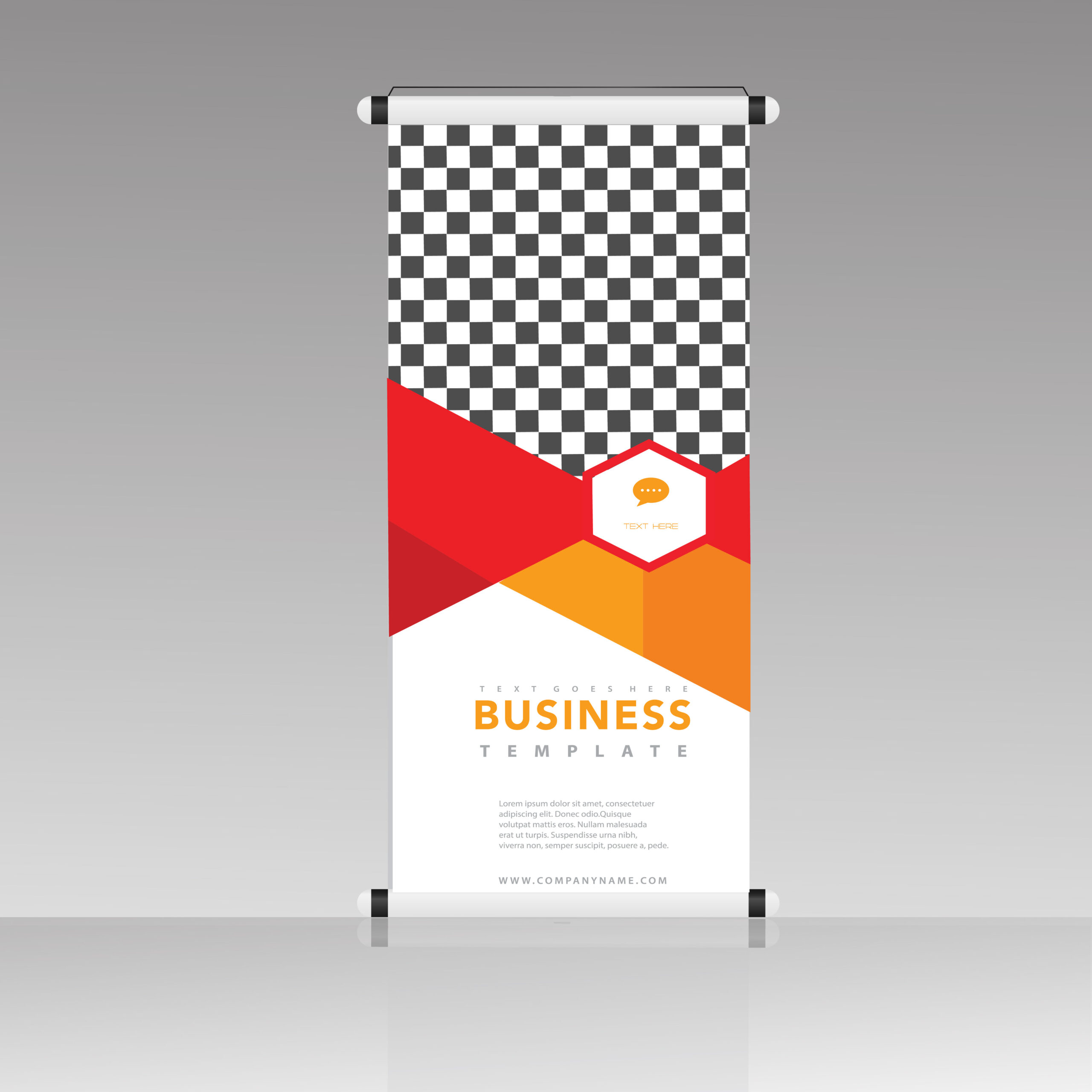roll up banner design template free download